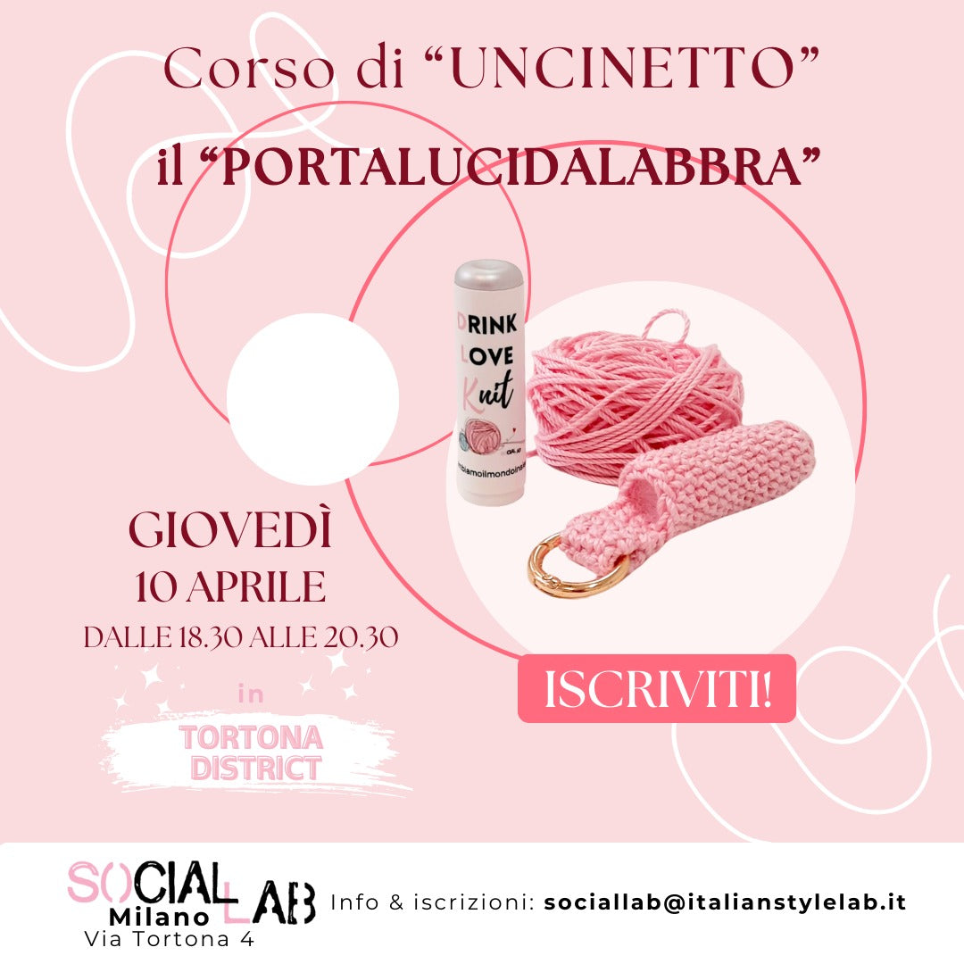 Corso in presenza per GLOSSY, il portarossetto - Lezione SINGOLA 10 Aprile 2025